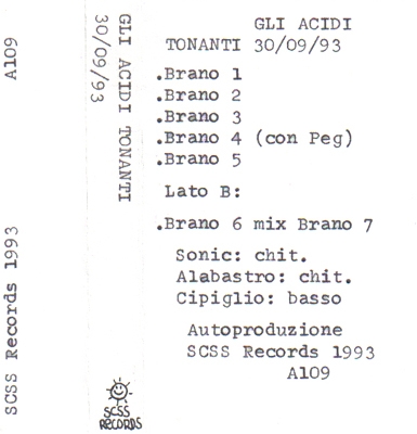 a109 gli acidi tonanti: 30-09-93 1993 a109 gli acidi tonanti: 30-09-93 1993